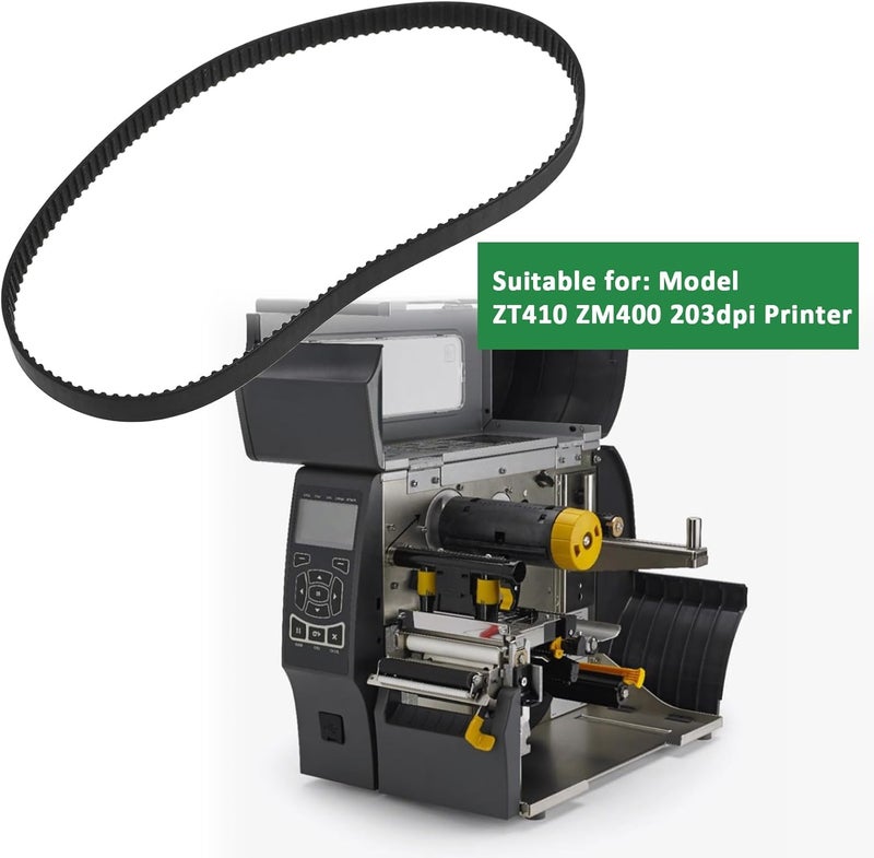 Briny River Printer Drive Belt 20006 79866M Compatible with Zebra 203dpi ZT410 ZM400 S4M Z4M Thermal Label Printer - Image 3